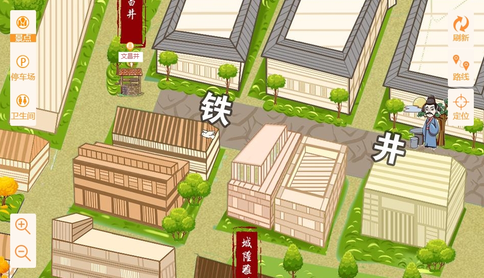 城北智慧景区：手绘地图与语音导览的完美融合